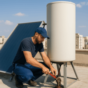 אינסטלטור בקריות טיפול להחלפת חמם מאיץ חום לדוד שמש